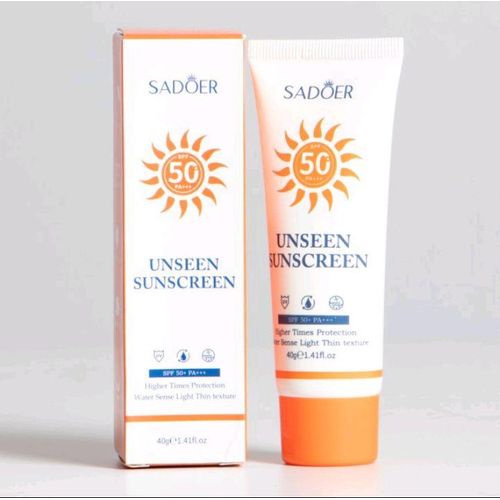 SADOER Unseen Sunscreen SPF 50+ PA*** Higher Times Protection, Water Sense, Light Thin Texture