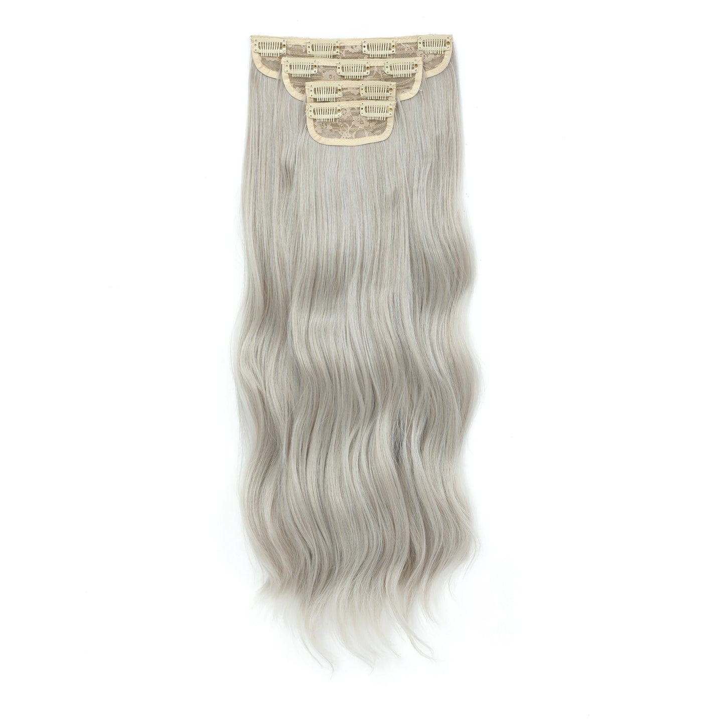 24Inches Blonde 27/613 Bio Synthetic Body Wavy 220grams Ombre Brown M888# Clip In Hair Extensions 4Pcs/lot Sliver White 613#