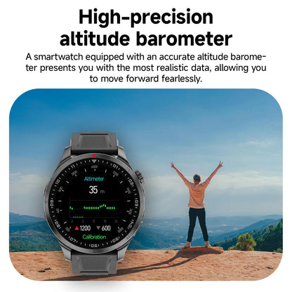 New Military Smartwatch GPS Offline Map Health Monitor Voice Assistant AMOLED Waterproof BT Call Sport Smart Watch For Man Women