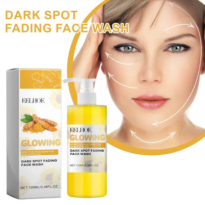 Turmeric Face Cleansing for Firmming Skin Refine Pores Nourishing Repair Skin Face Blemishes Removal Face Cleanser 100ml