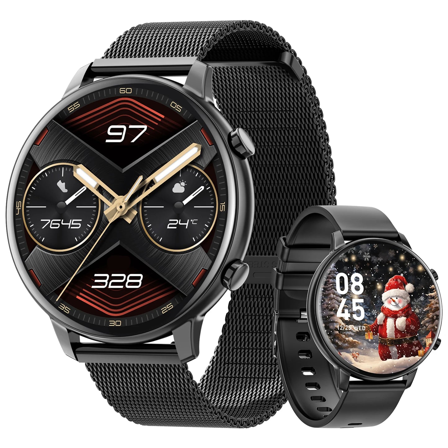 Karchilor 2025 Women'S Smart Watch, 1.39 Screen, Bluetooth Call, Men'S Fitness Waterproof Watch, Comes With Sleep, Heart Rate,