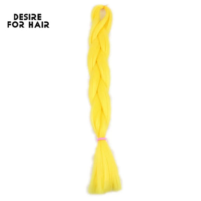 Desire for Hair High Temperature Synthetic Braiding Hair 24inch 60cm Long 100+ Colors in Stock to make dreadlocks braids