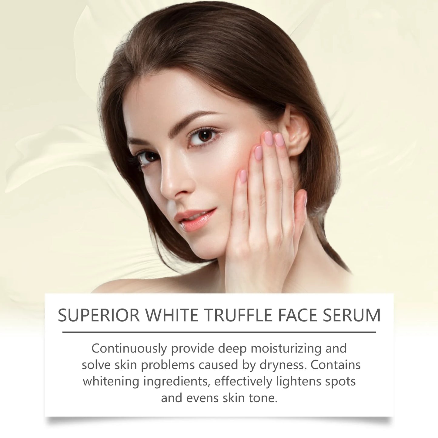 White Truffle Brightening Serum for Black Skin Firming Lifting Dark Spot Remover for Face Essence Moisturizer Skincare Product