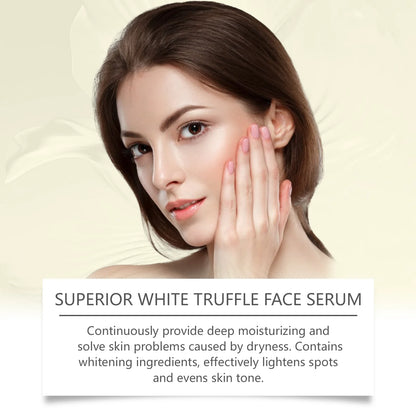 White Truffle Brightening Serum for Black Skin Firming Lifting Dark Spot Remover for Face Essence Moisturizer Skincare Product
