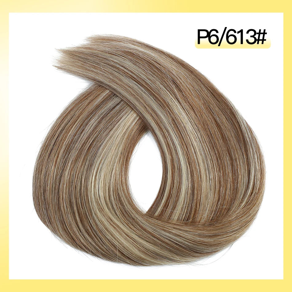 Yelo Highlight Blonde Human Hair Weft Double Weft Hair Bundles Sewing In Hair Weaves Real Human Hair Extension For Salon