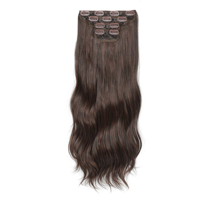24Inch 61cm Clip IN Body Wave Synthetic Wavy Ombre Blond 27/613 White Clip In Hair Extensions 4Pcs/lot 220g Heat Resistant Fiber