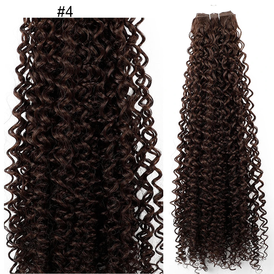 Magicae 30Inch Ombre T1B/30 Jerry Curly Synthetic Hair Extensions Heat Resistant Fiber Water Kinky Curly Human-Like Weave Bundle