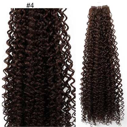 Magicae 30Inch Ombre T1B/30 Jerry Curly Synthetic Hair Extensions Heat Resistant Fiber Water Kinky Curly Human-Like Weave Bundle