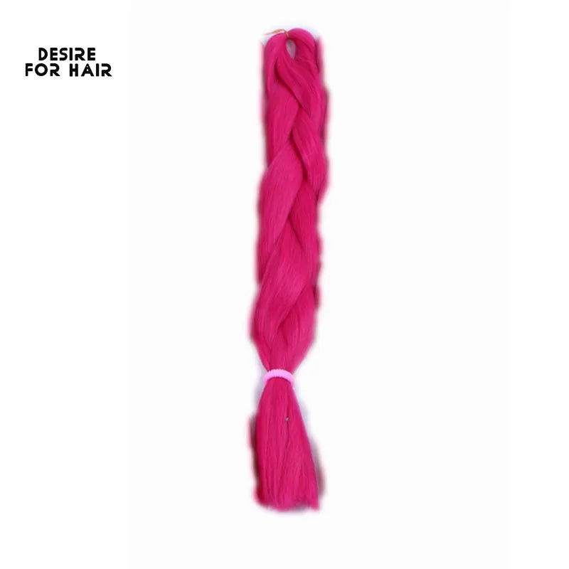 Desire for Hair High Temperature Synthetic Braiding Hair 24inch 60cm Long 100+ Colors in Stock to make dreadlocks braids