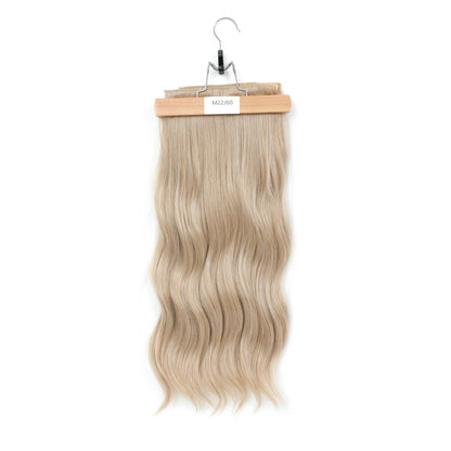 24Inch 61cm Clip IN Body Wave Synthetic Wavy Ombre Blond 27/613 White Clip In Hair Extensions 4Pcs/lot 220g Heat Resistant Fiber