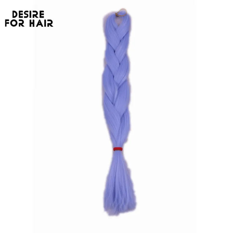 Desire for Hair High Temperature Synthetic Braiding Hair 24inch 60cm Long 100+ Colors in Stock to make dreadlocks braids
