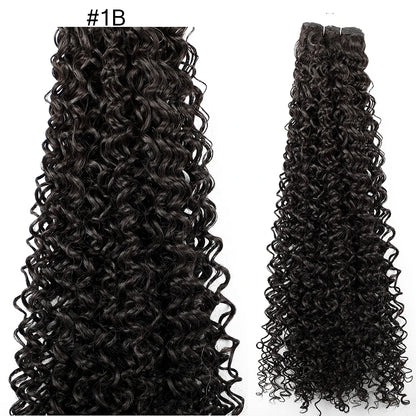 Magicae 30Inch Ombre T1B/30 Jerry Curly Synthetic Hair Extensions Heat Resistant Fiber Water Kinky Curly Human-Like Weave Bundle