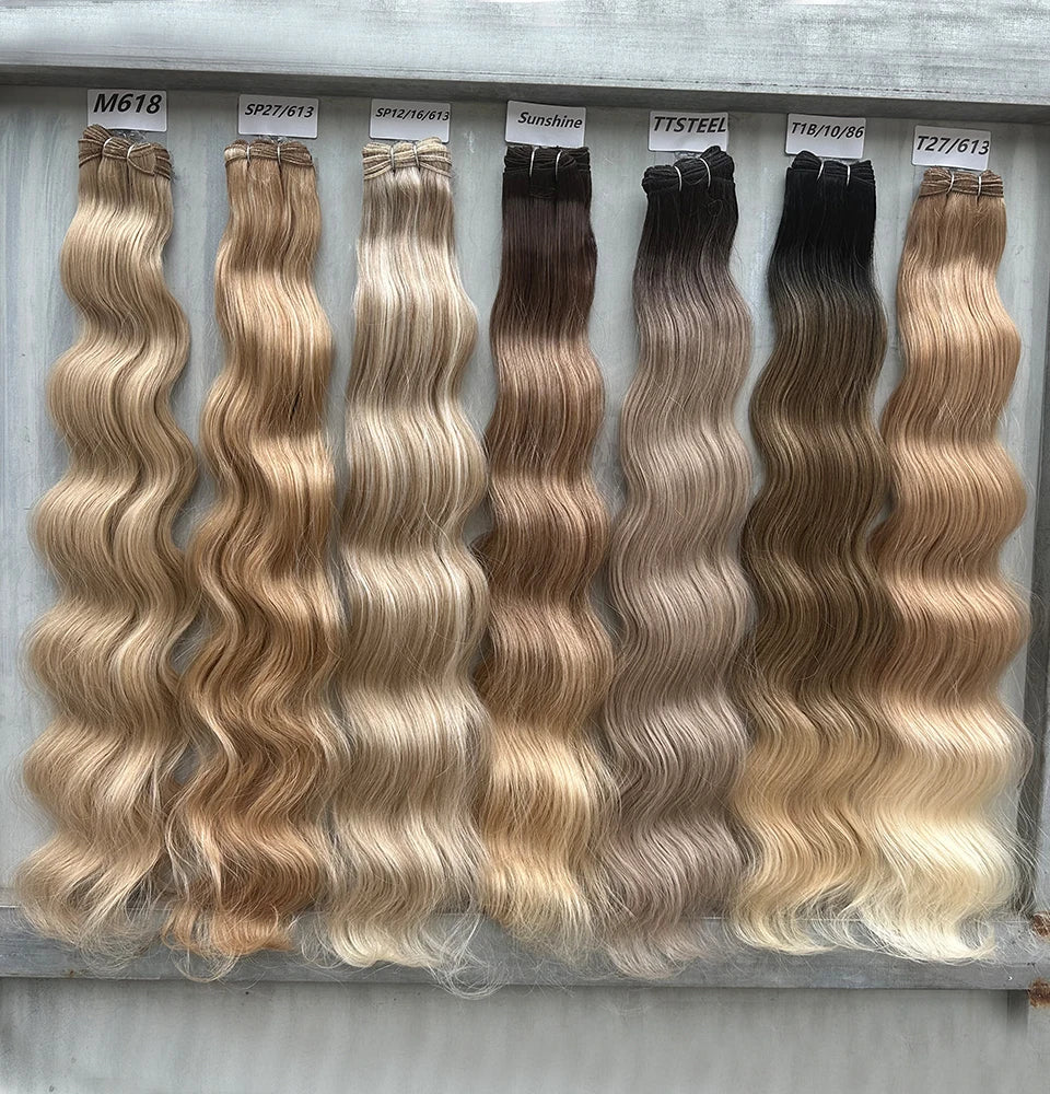 Magicae Highlight Blond 27/613 200grams Bio Body Wave Hair Bundles 30Inches Brown M816 Sliver White Synthetic Hair Extensions