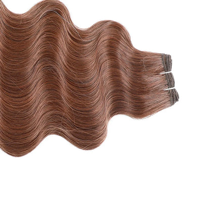 Brown Bio Body Wave Hair Weave Bundles Synthetic Soft Natural Human-Like Hair Extension Heat Resistant Fiber Hair Extensions