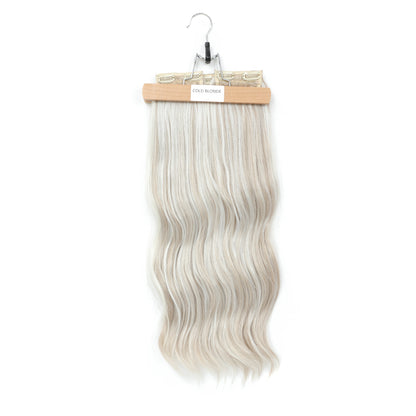 24Inches Blonde 27/613 Bio Synthetic Body Wavy 220grams Ombre Brown M888# Clip In Hair Extensions 4Pcs/lot Sliver White 613#