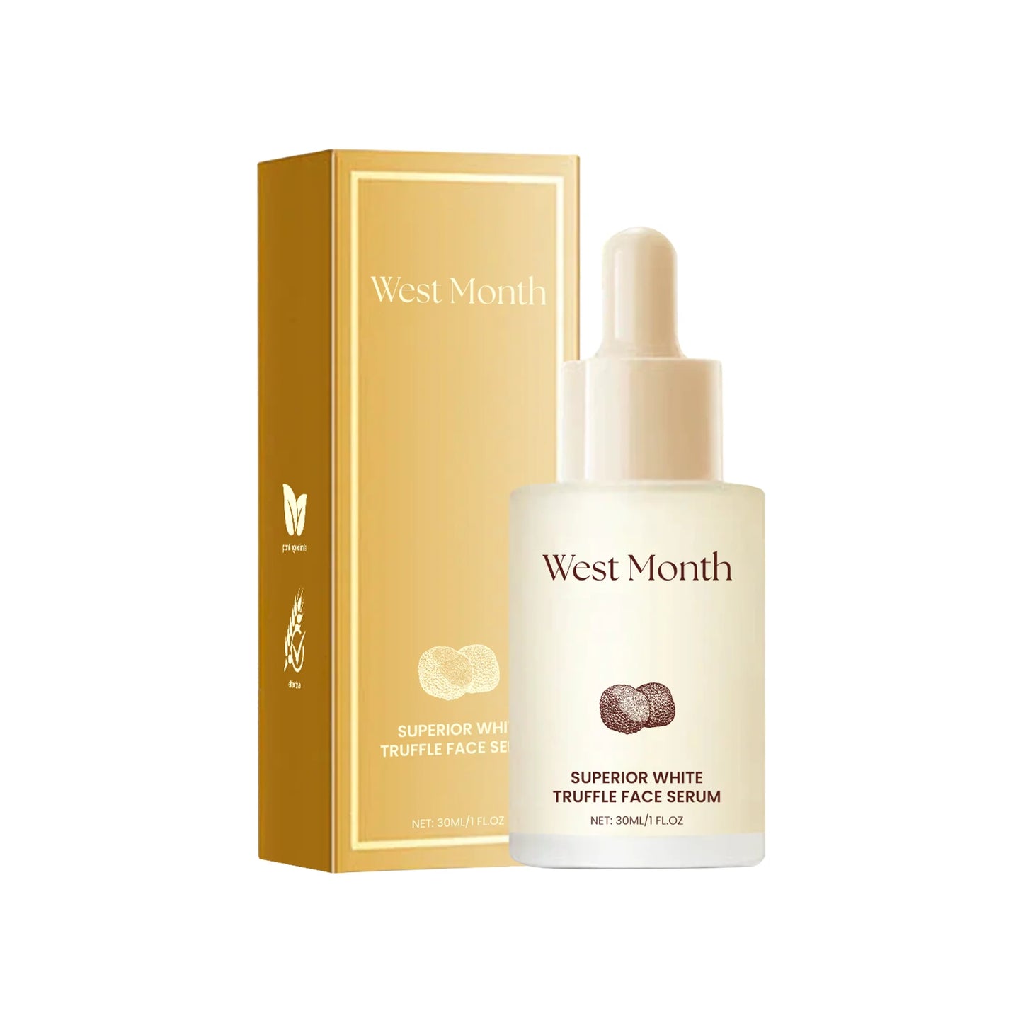 White Truffle Brightening Serum for Black Skin Firming Lifting Dark Spot Remover for Face Essence Moisturizer Skincare Product