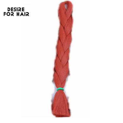 Desire for Hair High Temperature Synthetic Braiding Hair 24inch 60cm Long 100+ Colors in Stock to make dreadlocks braids