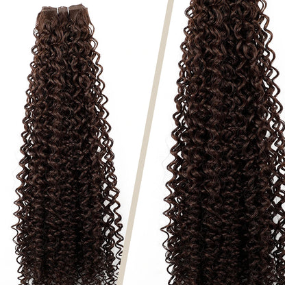 Magicae 30Inches Colored Ombre 30# Kinky Curly Bundles Bio Water Synthetic Blond 27/613 Hair Extensions Heat Resistant Fiber