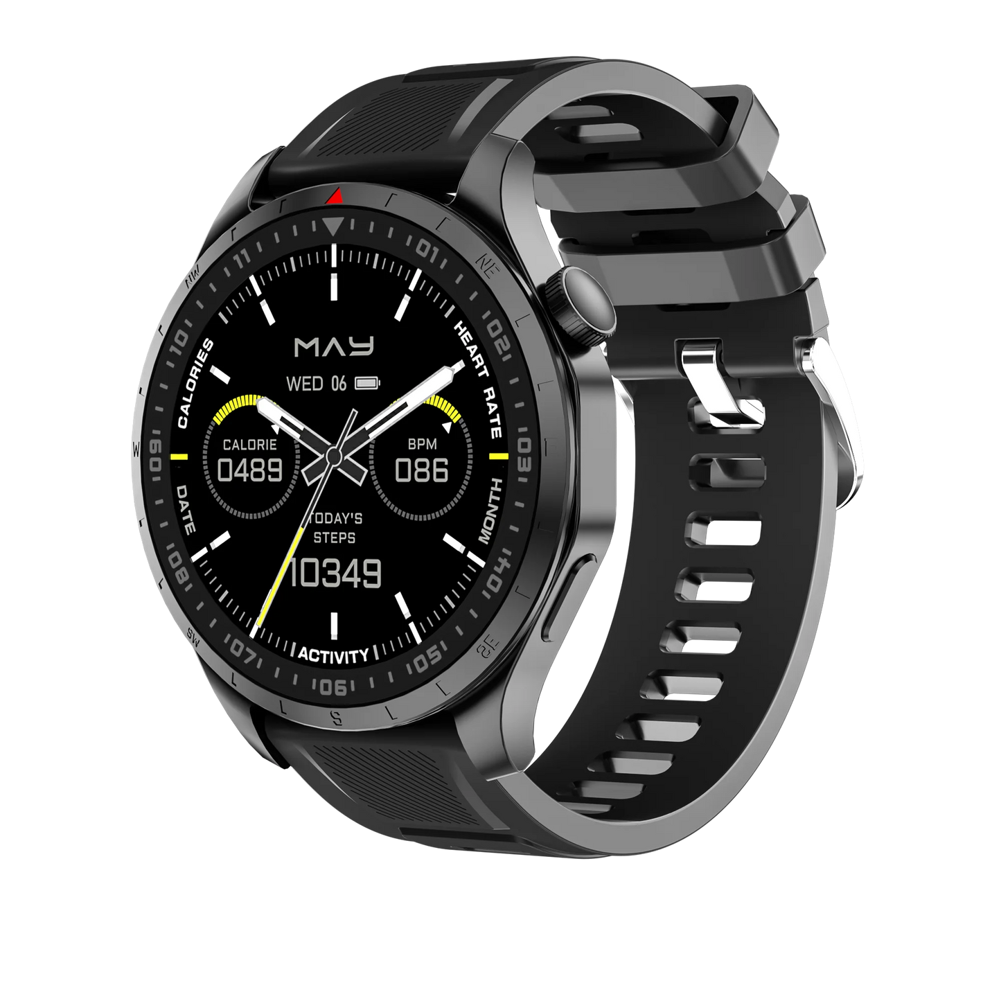 New Military Smartwatch GPS Offline Map Health Monitor Voice Assistant AMOLED Waterproof BT Call Sport Smart Watch For Man Women