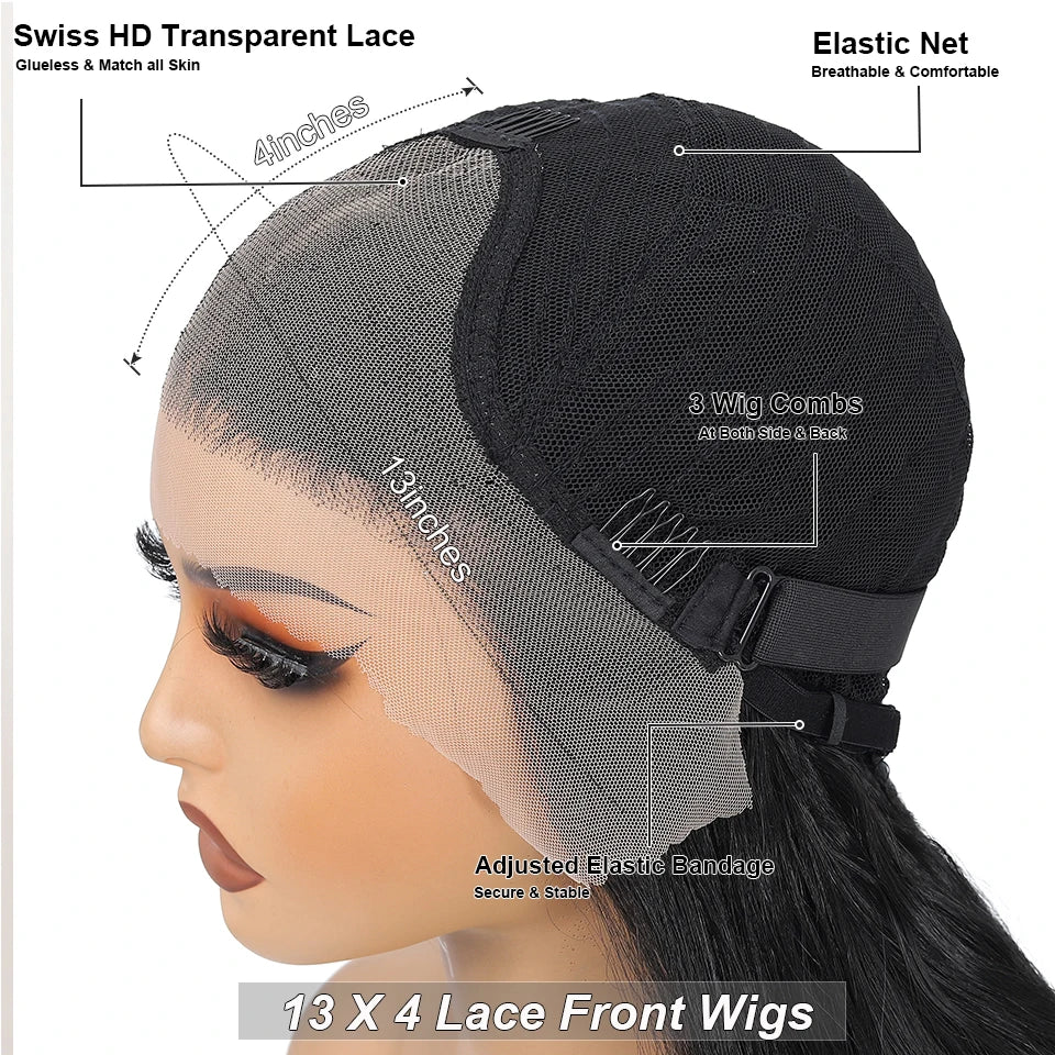30Inches 13x4 Lace Frontal Heat Resistant Bio Synthetic Body Wave Wigs Ombre Blond 613 Swiss Transparent Lace Lace Front Wigs