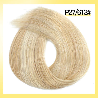 Yelo Highlight Blonde Human Hair Weft Double Weft Hair Bundles Sewing In Hair Weaves Real Human Hair Extension For Salon