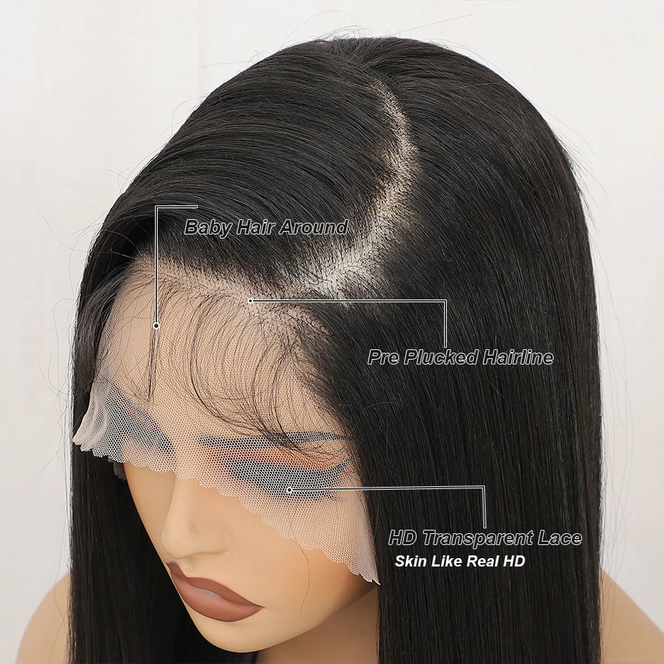 Magicae 220% density13x4 Lace Frontal Synthetic Straight Lace Wig Lace Front Wig Ombre Highlight Brown Blond Colored Hair