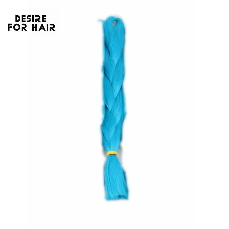 Desire for Hair High Temperature Synthetic Braiding Hair 24inch 60cm Long 100+ Colors in Stock to make dreadlocks braids