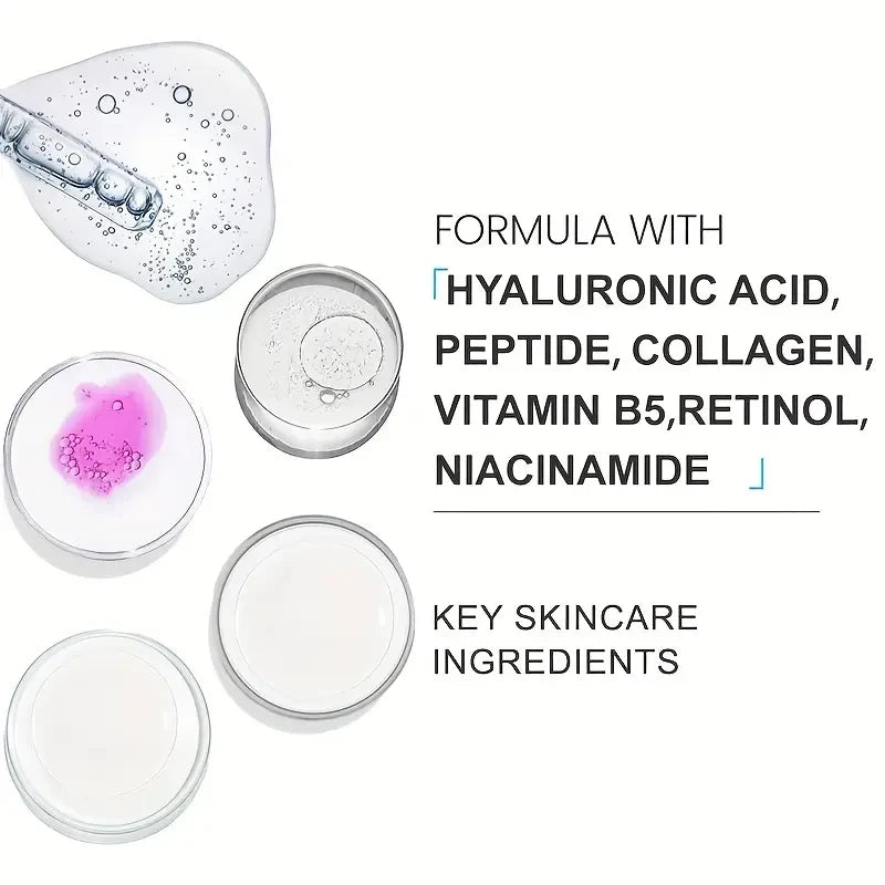 50g Collagen Retinol Dry Cell Day and Night Moisturizing Cream Retinol Nicotinamide Hyaluronic Acid Improves Skin Elasticity and Moisturizes