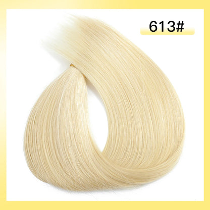 Yelo Highlight Blonde Human Hair Weft Double Weft Hair Bundles Sewing In Hair Weaves Real Human Hair Extension For Salon