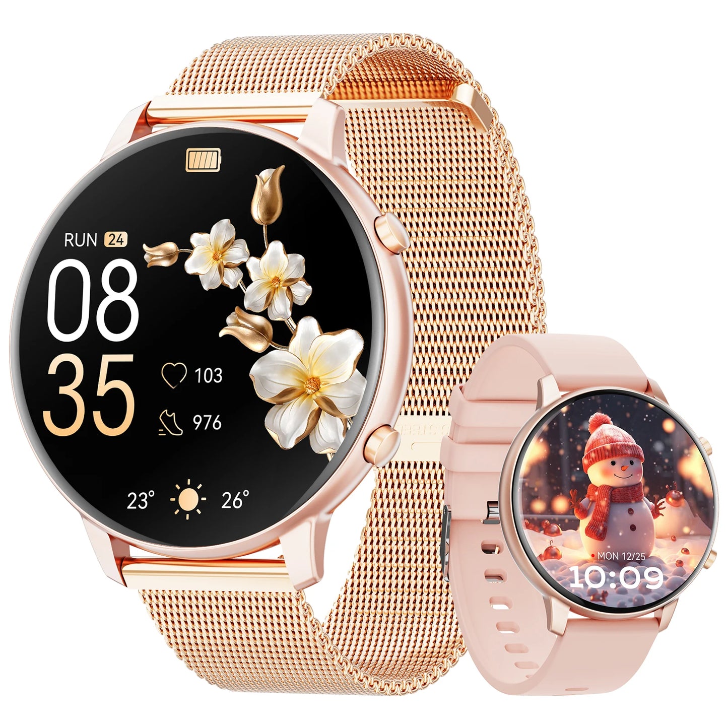 Karchilor 2025 Women'S Smart Watch, 1.39 Screen, Bluetooth Call, Men'S Fitness Waterproof Watch, Comes With Sleep, Heart Rate,