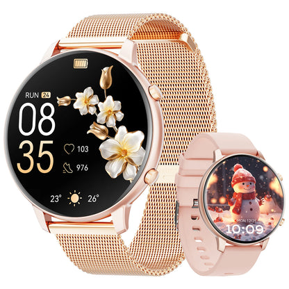 Karchilor 2025 Women'S Smart Watch, 1.39 Screen, Bluetooth Call, Men'S Fitness Waterproof Watch, Comes With Sleep, Heart Rate,