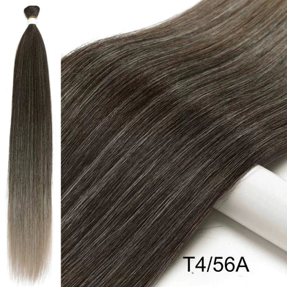 30inch Straight Hair Extensions Synthetic Smooth Ombre Hair Weaving 26 inches brown Synthetic Straight Hair Bundles Full To End