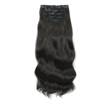 24Inches Blonde 27/613 Bio Synthetic Body Wavy 220grams Ombre Brown M888# Clip In Hair Extensions 4Pcs/lot Sliver White 613#