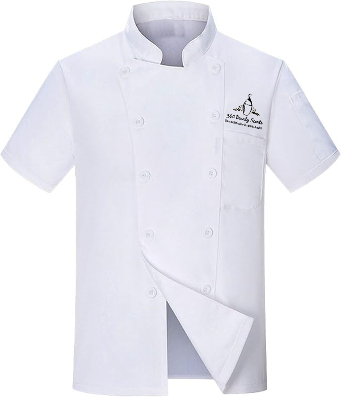 Executive Classic Chef's Coat with Fabric-Covered Buttons