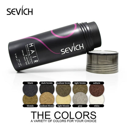 Sevich 2pcs/lot Hair Fiber Set 25g Hair Building Fiber + Hair Holding Spray Keratin Powders Hair Regrowth Treatment Instant