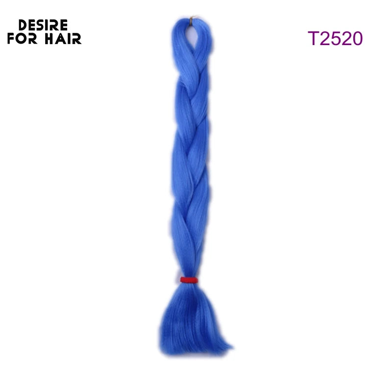 Desire for Hair High Temperature Synthetic Braiding Hair 24inch 60cm Long 100+ Colors in Stock to make dreadlocks braids