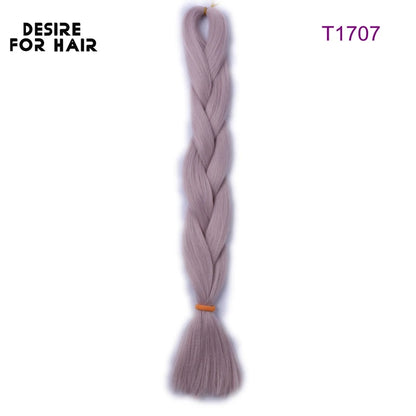 Desire for Hair High Temperature Synthetic Braiding Hair 24inch 60cm Long 100+ Colors in Stock to make dreadlocks braids