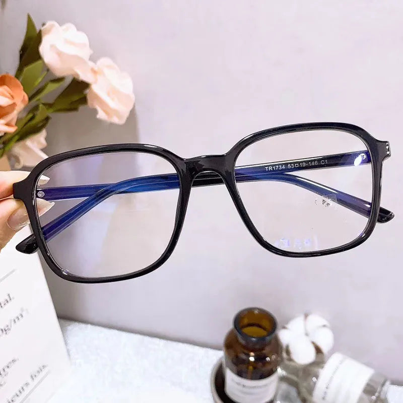 BCLEAR Fashion Optical Eye Glasses Frame Ultralight Square Retro Prescription Eyeglasses TR90 Frame Clear Lens For Men Women New