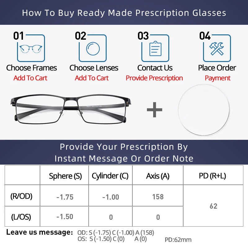 Men Pure Titanium Glasses Frame TR90 Ultralight Myopia Hyperopia Glasses Female Large Frames For Prescription Spectacles 8836X