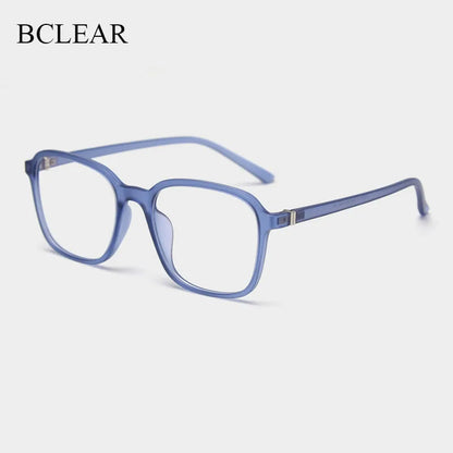 BCLEAR Fashion Optical Eye Glasses Frame Ultralight Square Retro Prescription Eyeglasses TR90 Frame Clear Lens For Men Women New