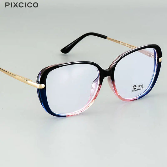 Transparent Computer Glasses Frame Women Anti Blue Light square Eyewear Blocking Glasses Optical Spectacle Eyeglass