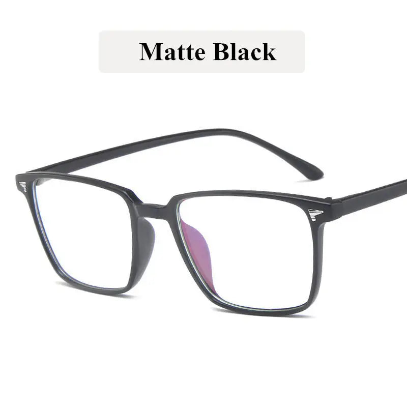2024 Vintage Computer Eyeglasses Square Women Fashion Transparent Glasses Men Optical Myopia Plastic Spectacles Eyewear Frame