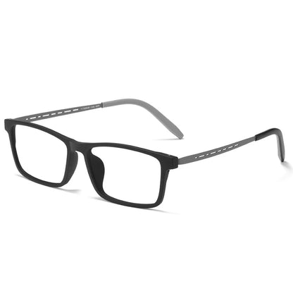 YIMARUILI Ultra-light Fashion TR90 Eyewear Women Pure Titanium Square Flexibl Optical Prescription Men's Eyeglasses Frames 8822T
