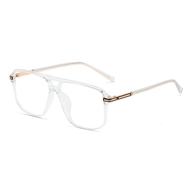 Blue Light Blocking Glasses Frame for Men and Women Optical Glasses Full Rim Aviator Stylish Prescription Spectacles Pilot Frame