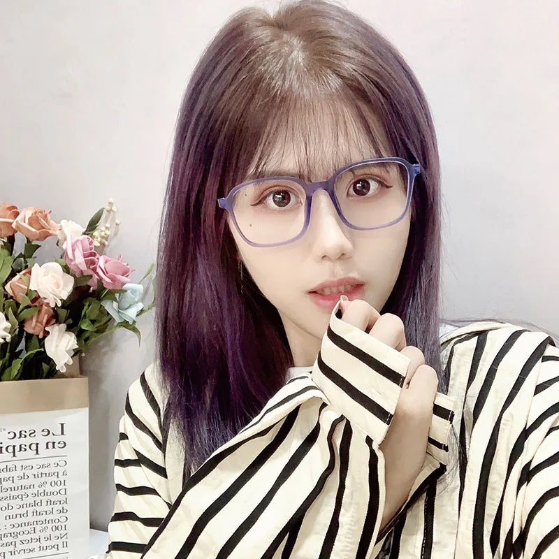 BCLEAR Fashion Optical Eye Glasses Frame Ultralight Square Retro Prescription Eyeglasses TR90 Frame Clear Lens For Men Women New