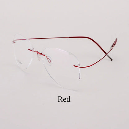BCLEAR Titanium Alloy Glasses Frame Men 2022 New Women Rimless Prescription Pilot Eyeglasses Myopia Optical European Eyewear