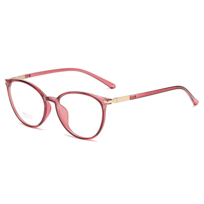 Round Glasses Frame Woman Men Glasses Retro Myopia Optical Frames Metal Clear Lenses Black Gold   Eyeglasses Oculos 8123