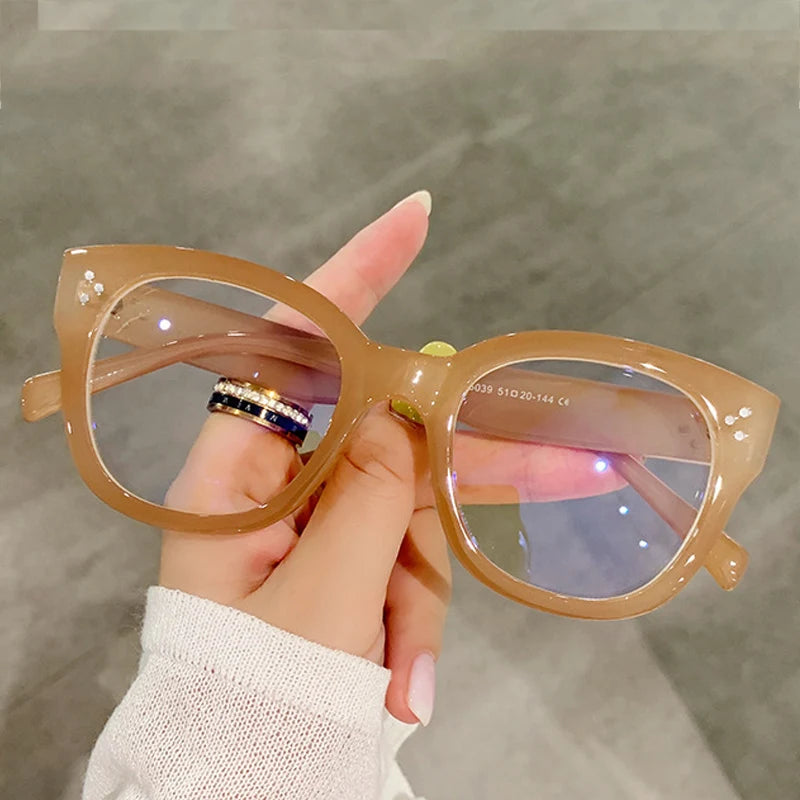 OEC CPO Fashion Optical Square Glasses Frames Women Men Retro Prescription Frames Clear Lens Glasses Ladies Eyeglasses Unisex
