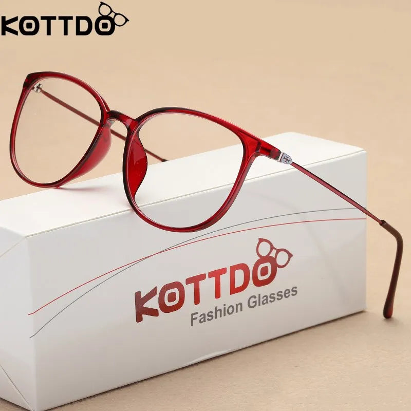 2024TR90 Eyeglasses Frames Women Glasses Men Glasses Frame Transparent  Clear Lens Optical Eyewear Oculos De Grau Feminino