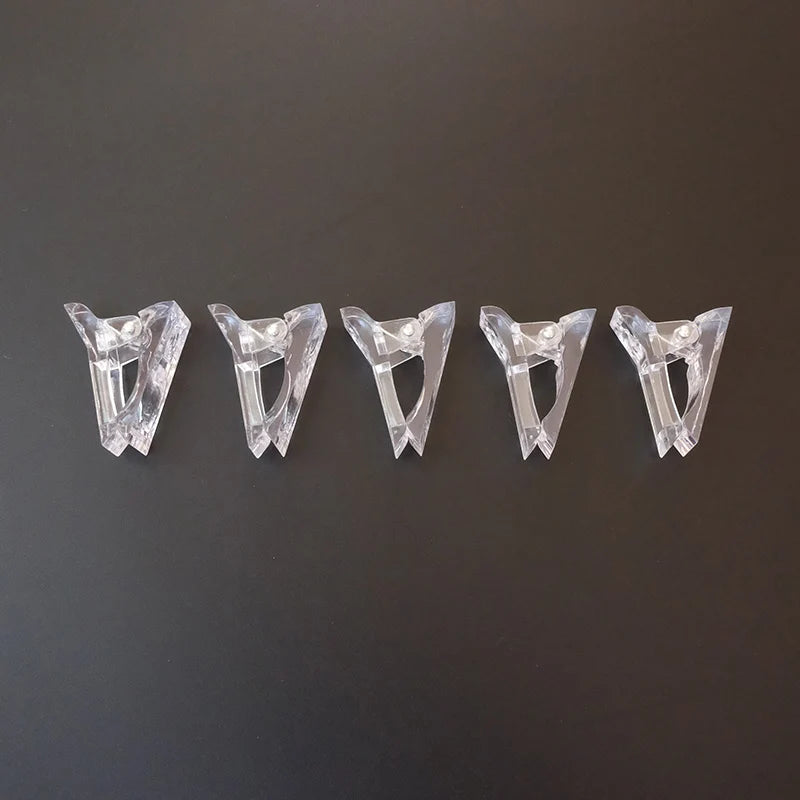 Forms for Nail Extension with Dual-Ended UV Gel Brush Nail Clips Dual Nail Extending Mold Quick Building Full Cover Nail Tips